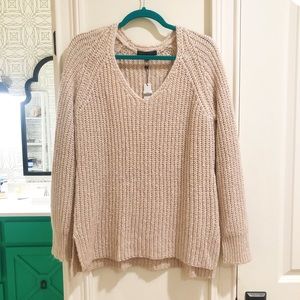 Sanctuary Tan Cable Knit Sweater